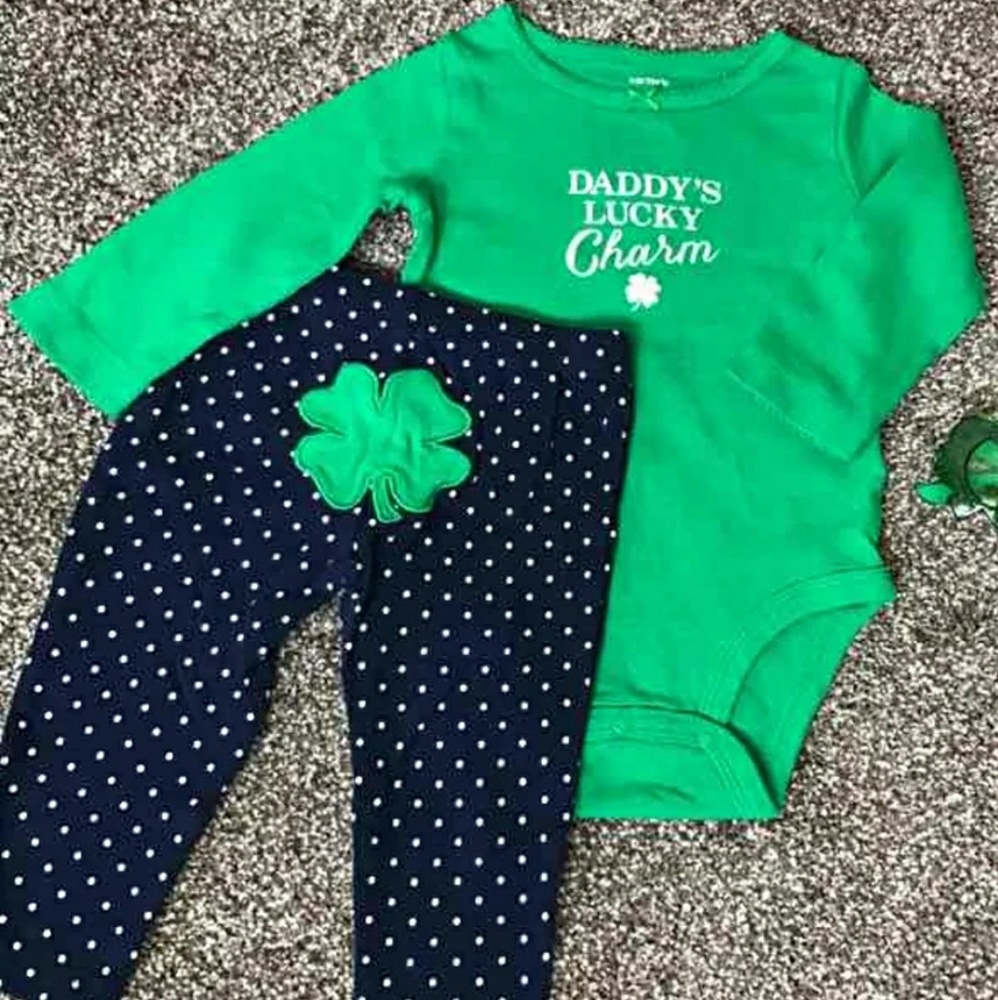 12 Month baby girl St. Patrick's day outfit